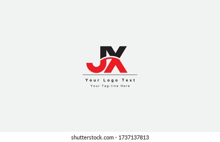 Diseño del logotipo de la carta inicial premium JX. Impresionante moda artístico color blanco y negro JX XJ logotipo del icono del Alfabeto basado inicialmente en el principio