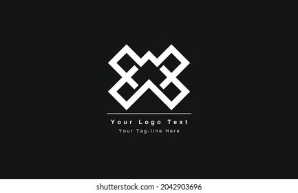 Premium Initial Letter MW logo design. Trendy awesome artistic black and white color. MW MW initial based Alphabet icon logo