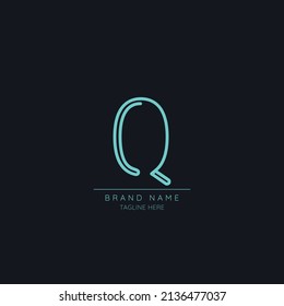 Premium initial letter Q logo icon