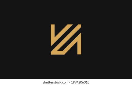 Premium Initial Letter VS logo design. Trendy awesome artistic black and white color
VS SV initial based Alphabet icon logo