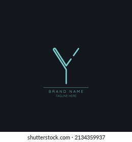 Icono de la letra inicial Y premium