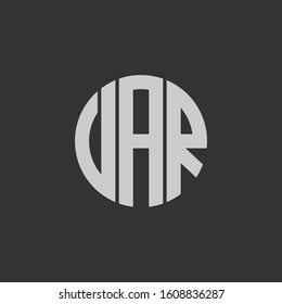 Premium initial VAR or V logo design 