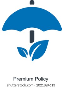 Premium Insurance Plan Icon Concept
