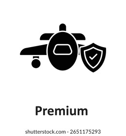 Premium insurance :Vector Icon which can easily modify or edit
