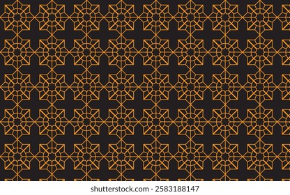 Premium Islamic Pattern Design with vector. gold color Islamic Pattern Design.