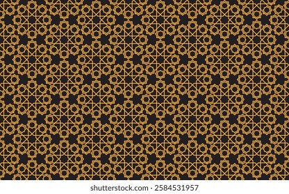 Premium Islamic Pattern Design with vector. gold color Islamic Pattern Design.