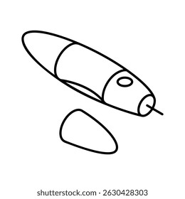Premium-Isometrisches Symbol, das einen digitalen Insulinstift anzeigt
