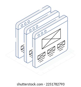 Premium-Icon des Website-Aufbaus 