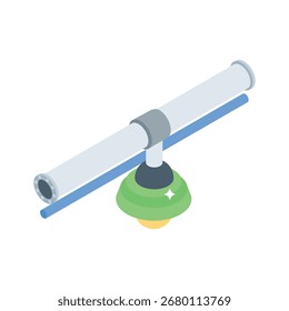 Icono de estilo isométrico de Premium de tubería de agua corriente