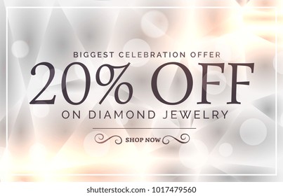 Premium Jewelry Style Sale Banner Vector Template