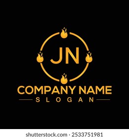 Premium JN creative unique logo design for your business