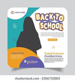 Premium Junior School Advertisement Social Post Design 