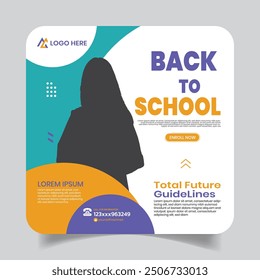 Premium Junior School Advertisement Social Post Design 