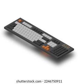 Premium Keyboard Mechanical Vector with simple design for ilustration or  merchandise