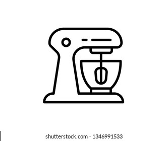 Premium kitchen mixer icon for culinary and appliance designs