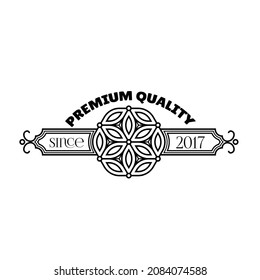 premium label logo simple and elegane