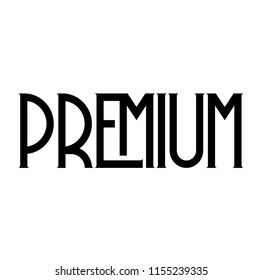 premium label on white