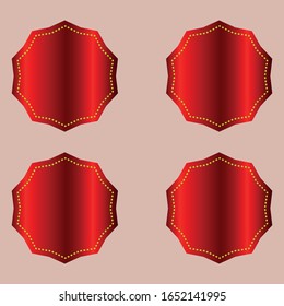 premium label red color vector design. new tag label.