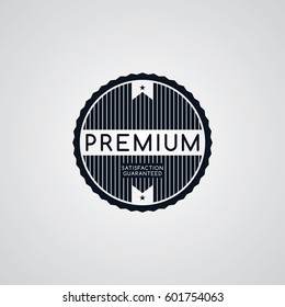 premium label retro theme badge emblem