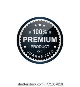 premium label simple and clear with glossy