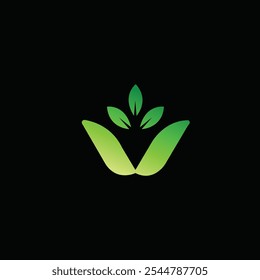  Premium leaf vector logo template design