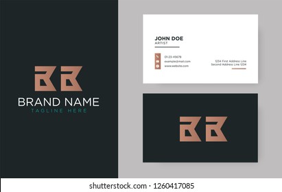Premium letter BB logo with an elegant corporate identity template