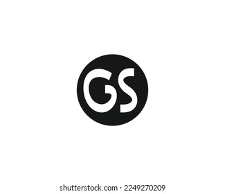 premium letter GS logo monogram design vector