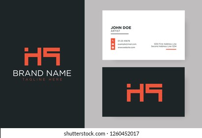 Premium letter HQ logo with an elegant corporate identity template