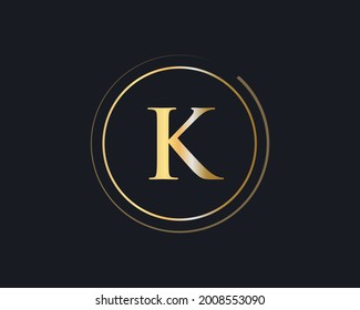 Premium Letter K Logo Design. K letter logo design with modern trendy