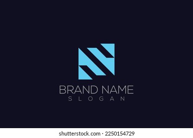 Premium Letter S Square Logo Design