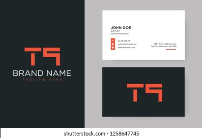 Premium letter TQ logo with an elegant corporate identity template