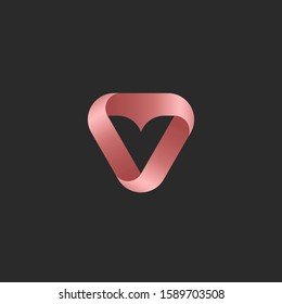Premium letter V logo design. Luxury abstract victory logotype. Creative elegant vector monogram symbol.