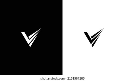 Premium Vector  Letter v or lv monogram logo with business card