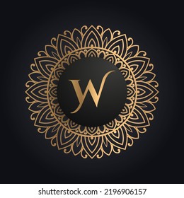 Premium letter W logo icon design. Luxury jewelry frame gem edge logotype. Beauty, Fashion, Spa icon logo design