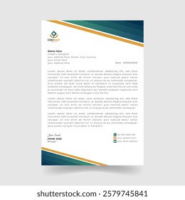 Premium Letterhead Template for Business Identity
