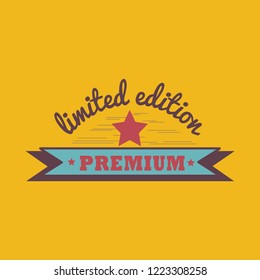 Premium limited edition badge vector