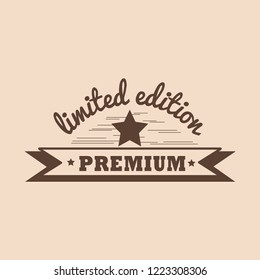 Vector de placa de edición limitada premium