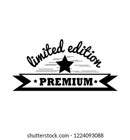 Vector de placa de edición limitada premium