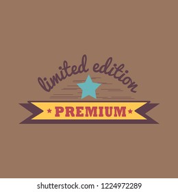 Premium limited edition badge vector