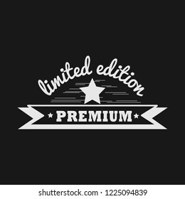 Premium limited edition badge vector