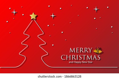 Premium Line Christmas Tree Background