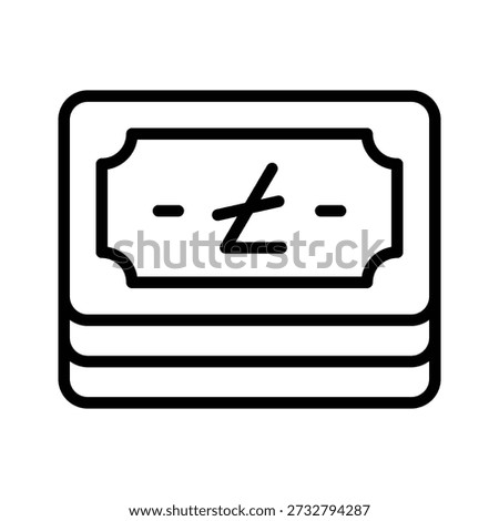 Premium line icon of litecoin is ready for commercial use