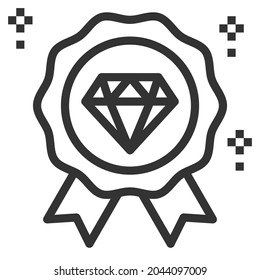 PREMIUM LINIE ICON LOGO VEKTOR .
