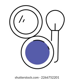 Icono de línea premium de una botella de perfume 
