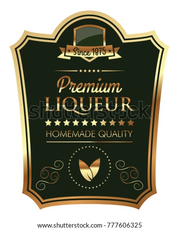Premium Liqueur Label