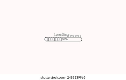 Premium loading bar icon vector illustration.