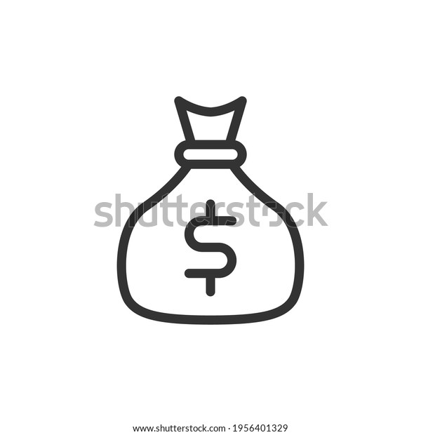 Premium loan line icon for app, web and UI.\
Vector stroke sign isolated on a white background. Outline icon of\
loan in trendy\
style.\
