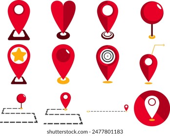 Premium Locations Tag icon, map symbol, Place marker, Road Navigations, Locations Mark