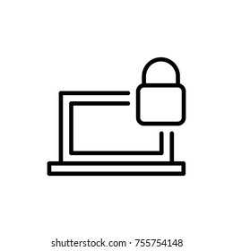 Premium login icon or logo in line style. High quality sign and symbol on a white background. Vector outline pictogram for infographic, web design and app development.