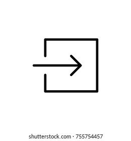 Premium login icon or logo in line style. High quality sign and symbol on a white background. Vector outline pictogram for infographic, web design and app development.